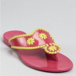 JACK ROGERS Jelly Whipstitch Thong Sandals